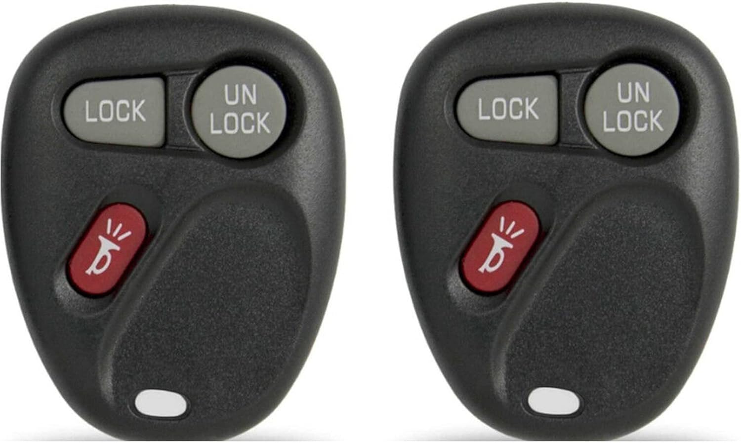 2x New Replacement Keyless Entry Remote LHJ011 Key Fob Compatible With & Fits For Chevy Cadillac GMC