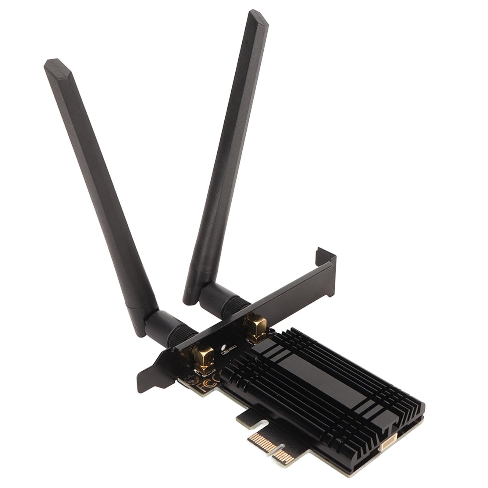 Scheda WiFi Pcie WiFi 6e AX210, Adattatore di Rete Wireless BT 5.3 6Ghz 5.8Ghz 2.4Ghz con Dissipatore di Calore 2 Antenna, Schede LAN Wireless per PC Desktop Windows 10/11