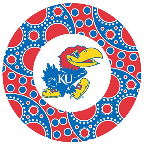 Thirstystone Stoneware Coaster Set, University of Kansas Circles