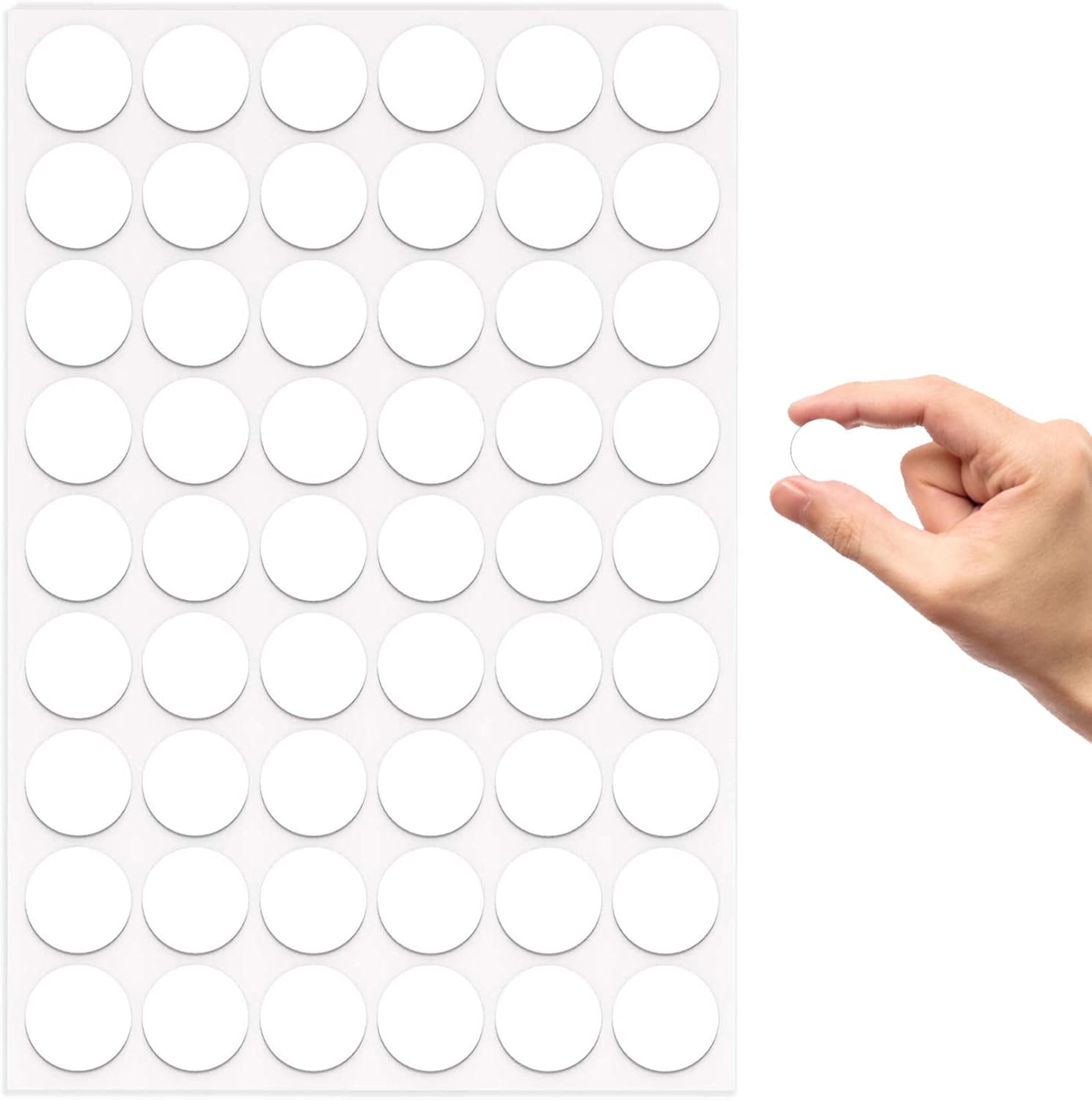 54Pcs White SelfAdhesive Screw Hole Covers Stickers,21mm Furniture