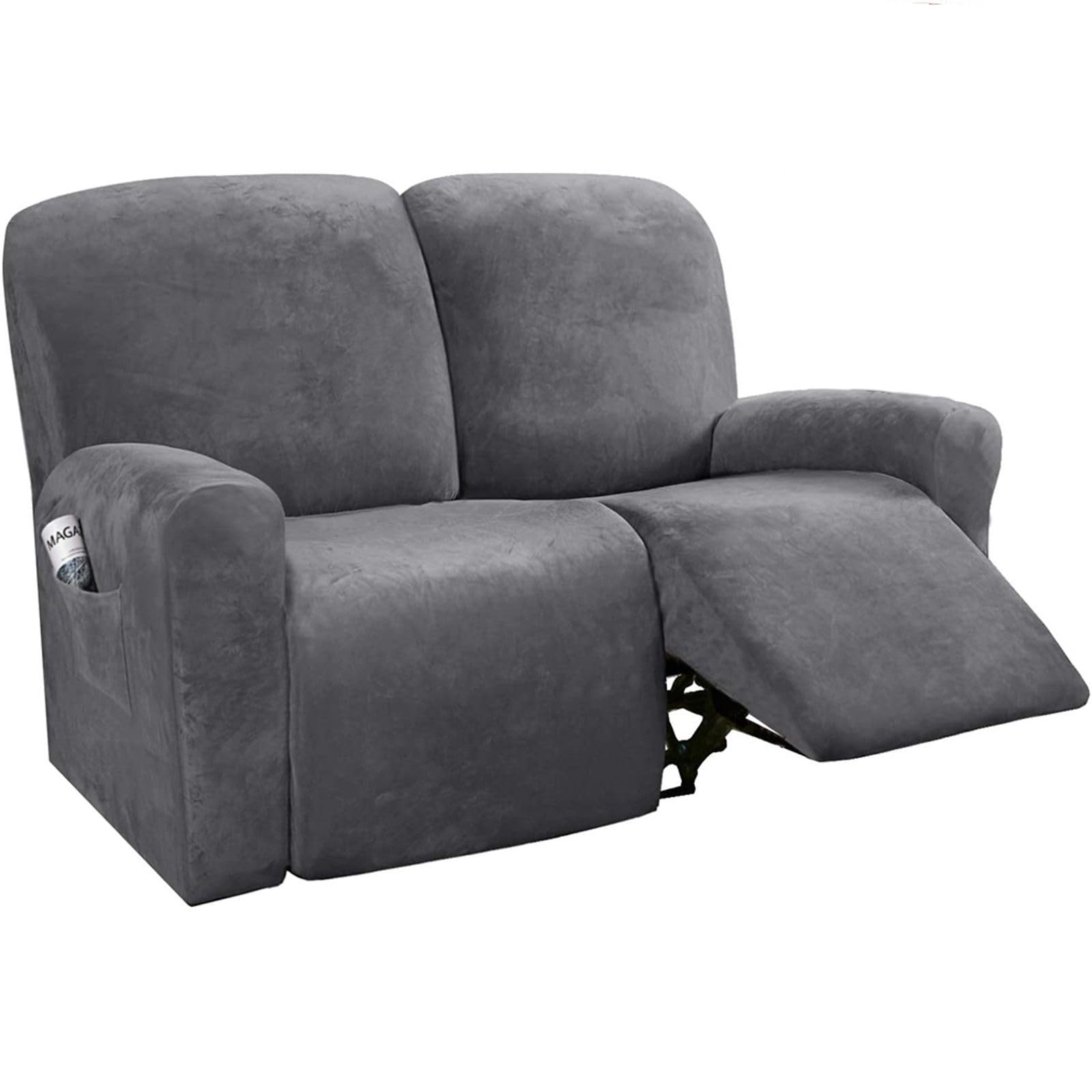 CLGTY Stretch Velvet Recliner sofa covers 2 seater — image 1