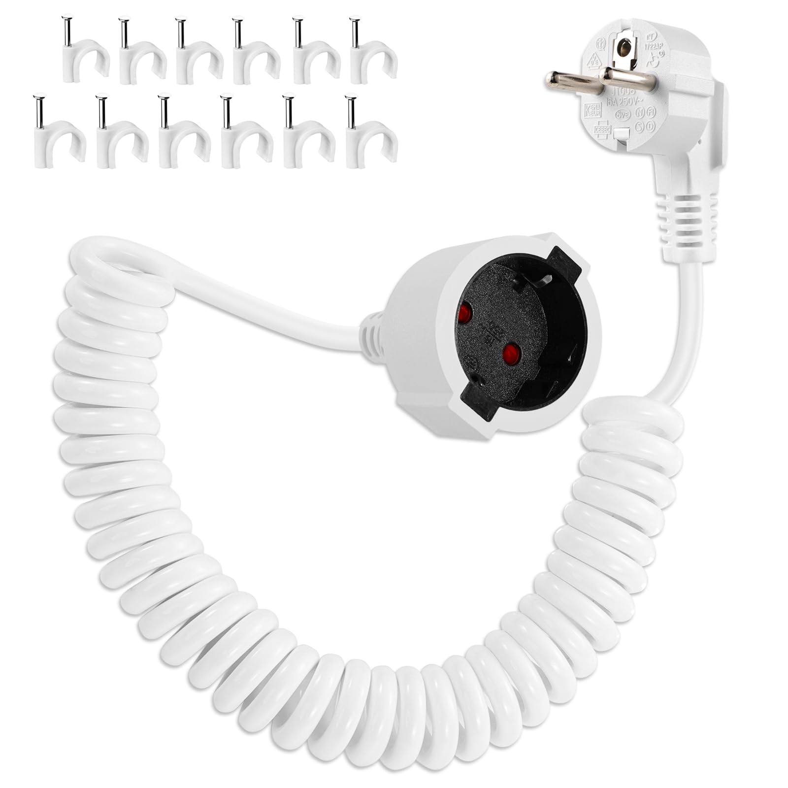 Alargador Schuko En Espiral 3M: El Cable Extensible Que Se Guarda Solo