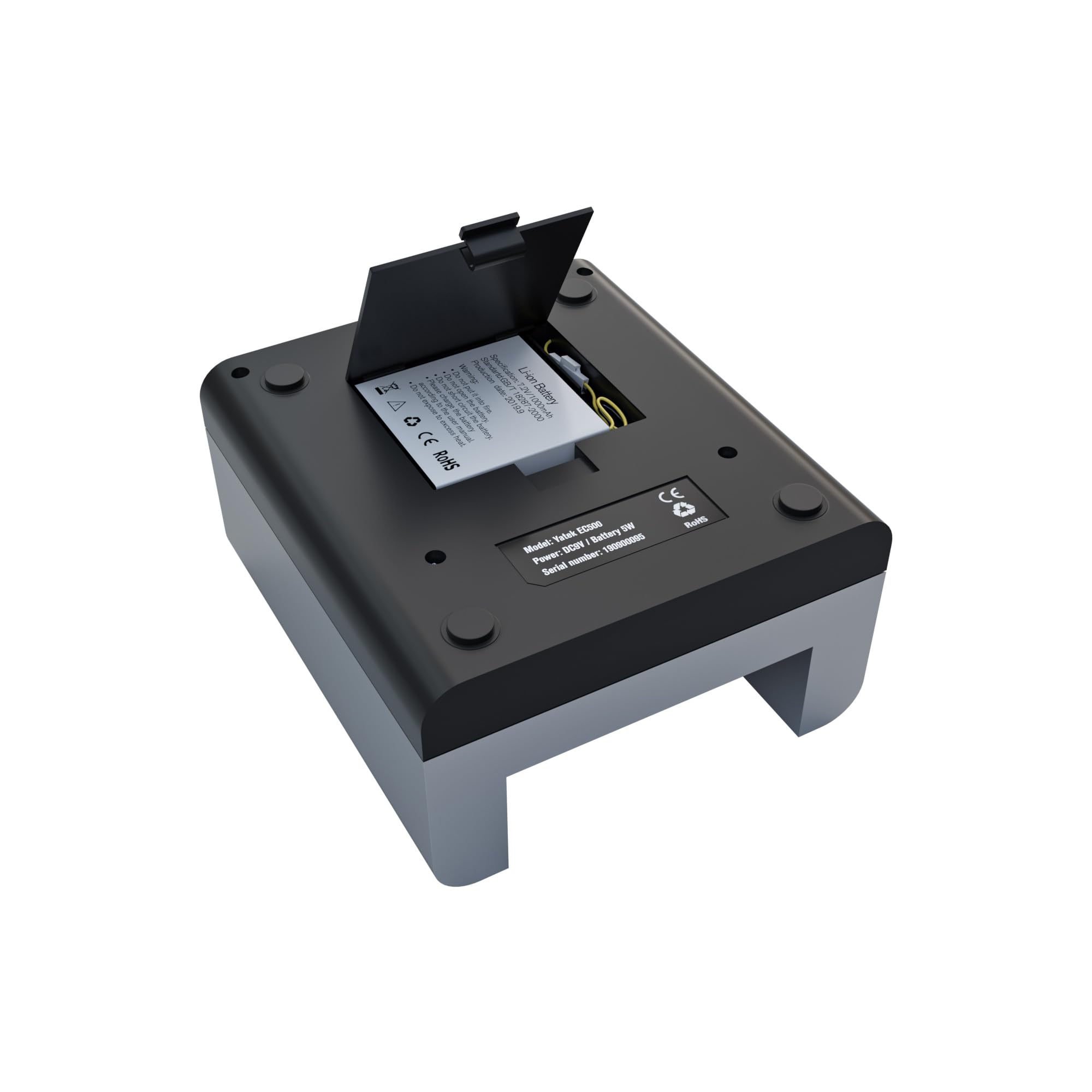 YATEK Rilevatore di banconote false EC500 con batteria inclusa e lampada UV per rilevamento assegni e carte di credito, pronto per tutte le nuove banconote Euro