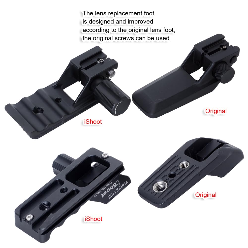 iShoot Lens Collar Stand Replacement Foot Tripod Mount Ring Base Compatible with Canon RF 24-105mm F2.8 L IS USM Z - Image 4