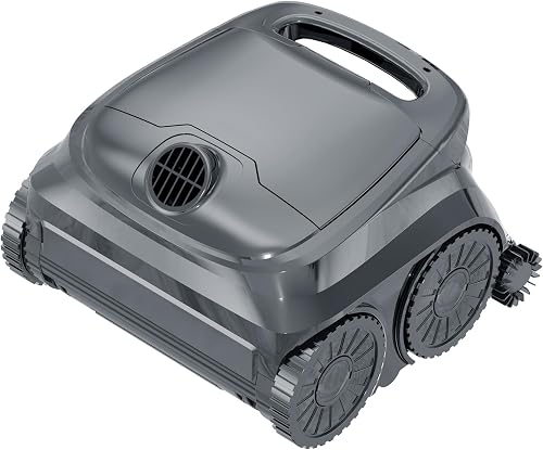 Cordless Robotic Pool Vacuum for Inground Pools | Six-Roller Brush, Ultra Edge Cleaning High Obstacle Crossing, Lightweight Pool Cleaner for Above Ground Pools