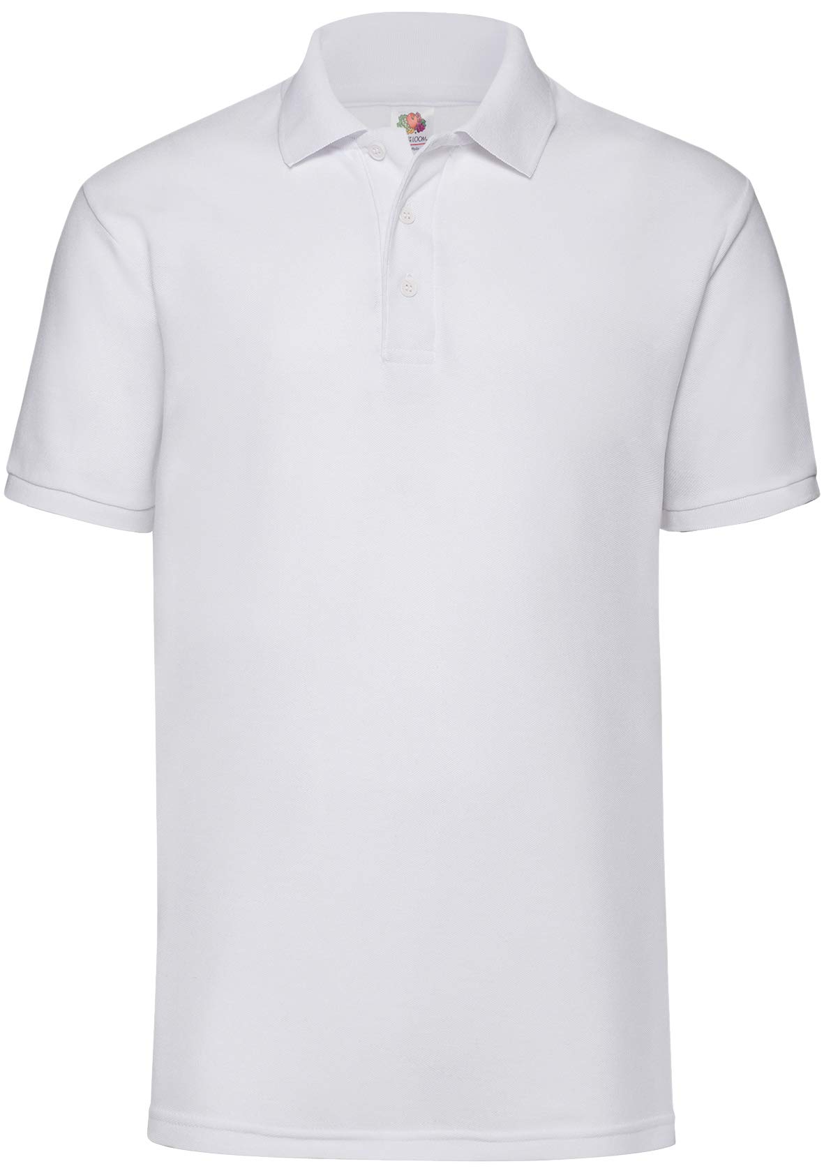Fruit of The Loom Men's Polo Shirt - White - XXX-Large