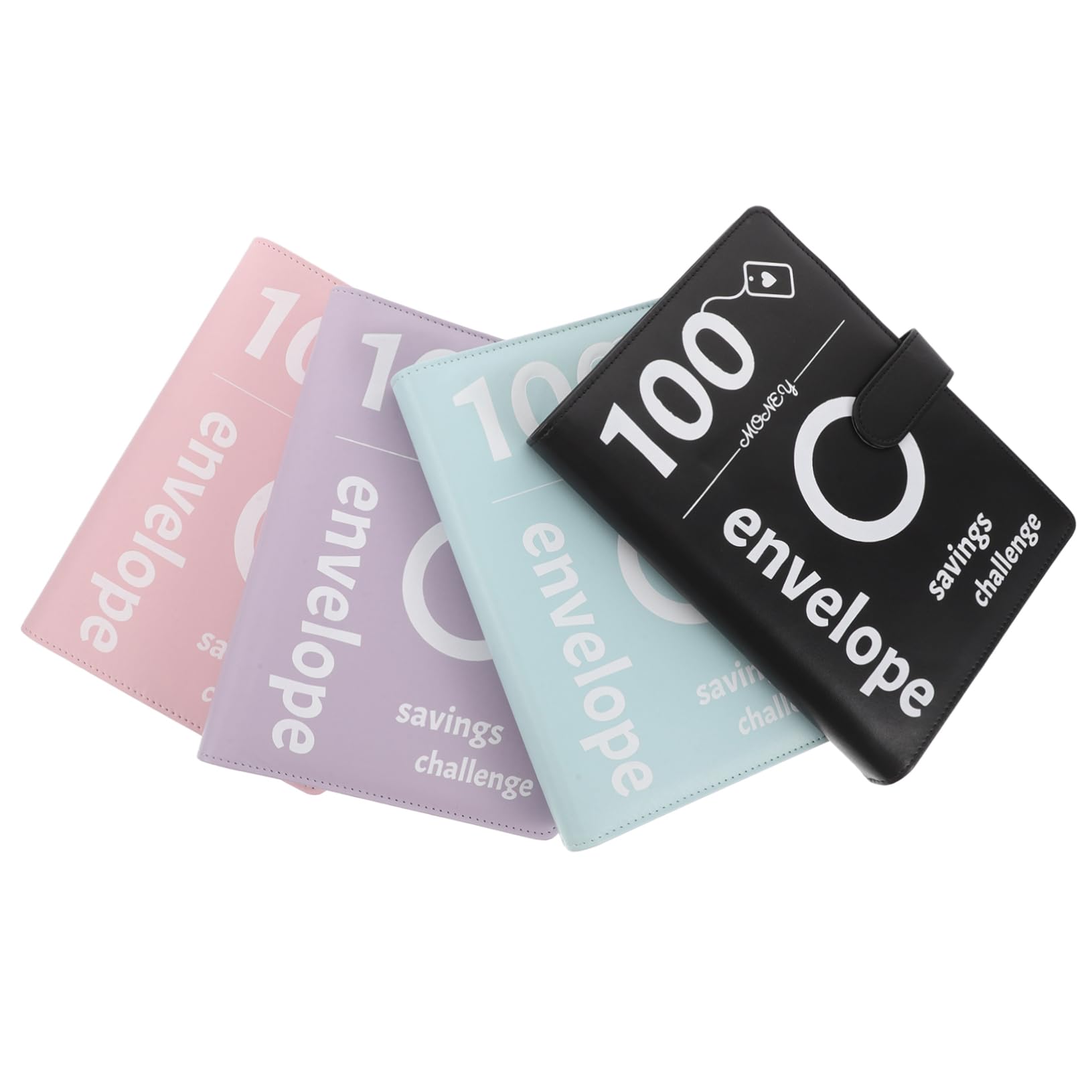 Homoyoyo Carnet d'Économies Enveloppes 100 Pochettes Transparentes Classeur Multifonctionnel pour Budget et d'Épargne Organisateur Pratique pour Couples