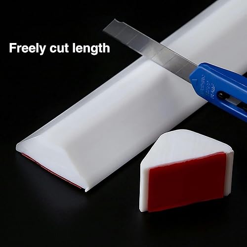 Miniatura 2 de Sello de silicona para suelo de baño, barrera de ducha plegable, barrera de ducha y sistema de retención de separación húmeda y seca, tira de