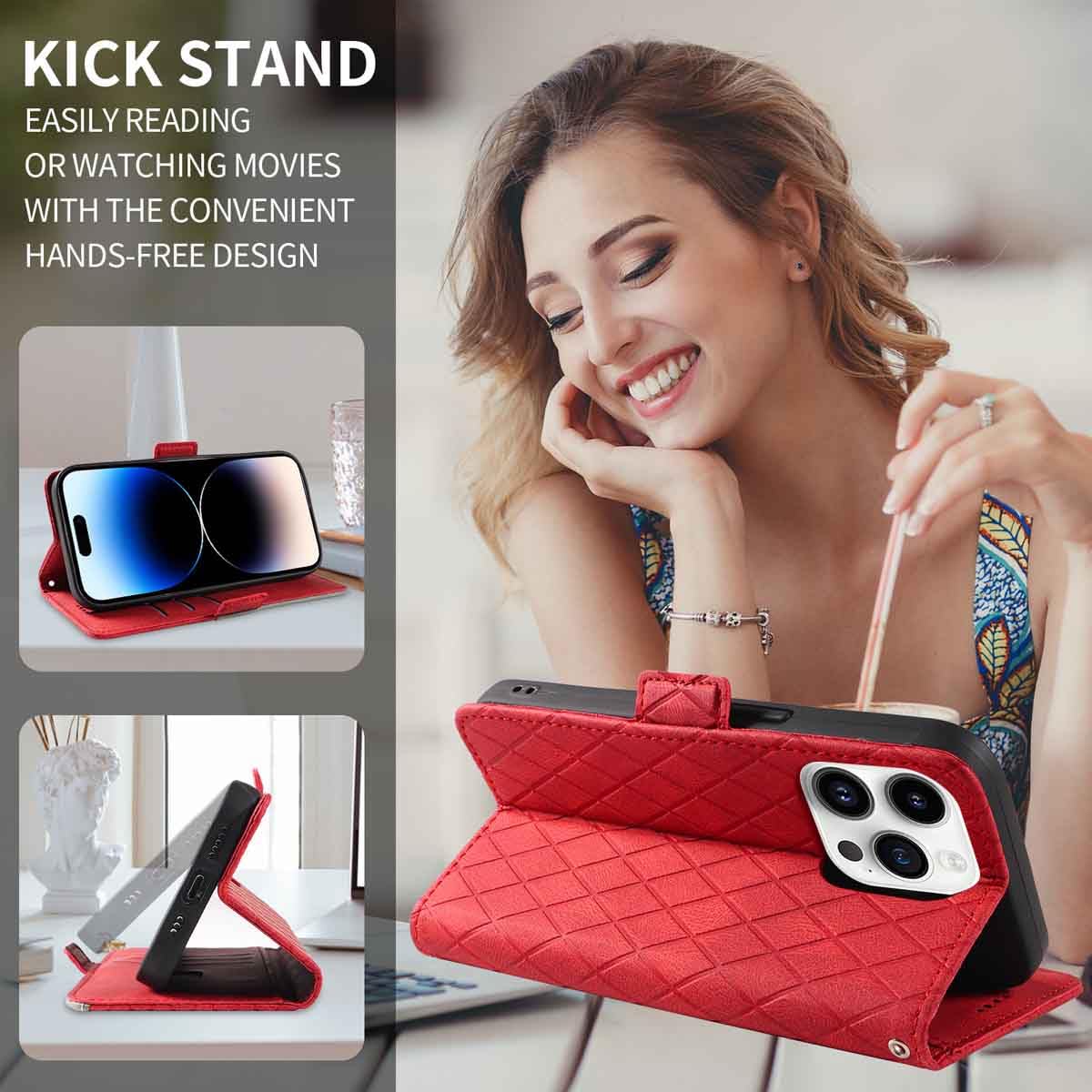 HAOYE Cover per Motorola Edge 50 Pro 5G, Custodia Caso a libro Antiurto in Pelle PU Portafoglio Custodia con [Tasca Carte] e [Funzione Stand] Magnetica Chiusa, porpora