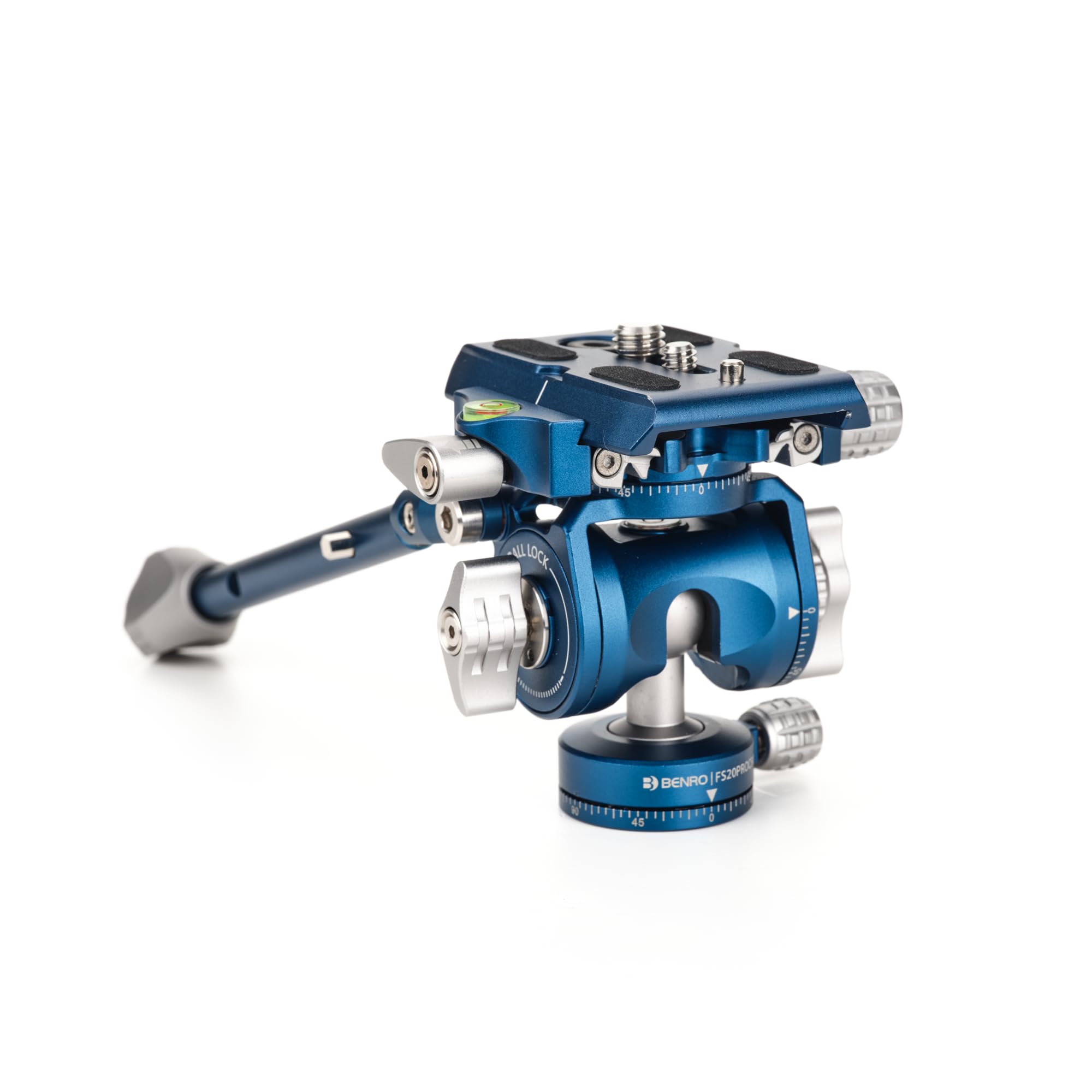 Benro Hybrid Photo/Video Head with Side-Load 501/Arca Quick Release Plate, Inverted Ball-Head Design, Fluid Pan & Tilt, Compact Support for DSLR/