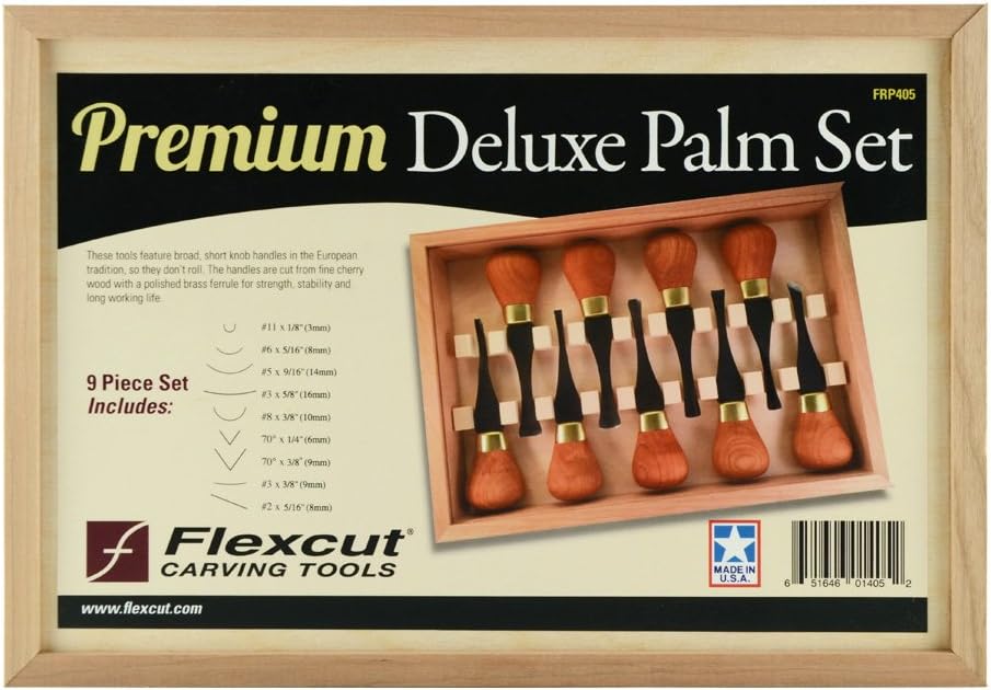 FLEXCUT 9 Piece Premium Deluxe Palm Set (FRP405)