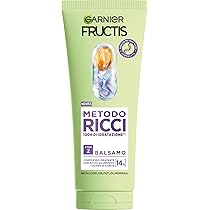 Garnier Fructis Balsamo Idratante, Per Capelli Ricci, Idratazione Intensa Senza Appesantire, Capelli Nutriti e Districati, Con 14% di Complesso di Acido Ialuronico, Metodo Ricci, 200 ml