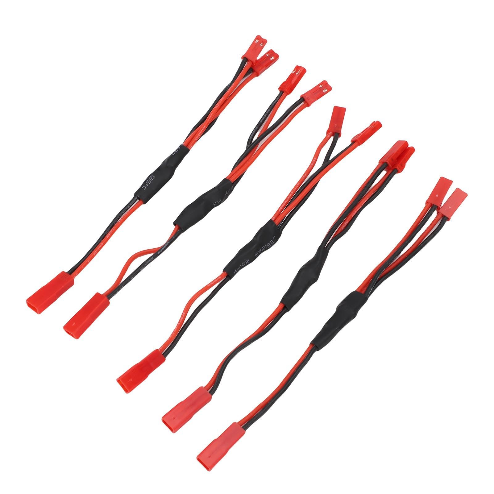 5PCS JST Female to Male Y Cable Harness, 15.5cm Extension Cord for Mini ESC 030 050 180 Motors, Premium Silicone Copper Wires, JST Female to Male Y Harness
