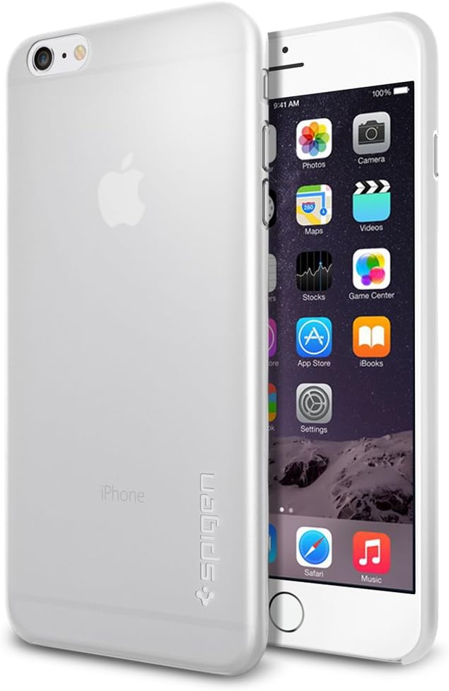 Spigen Air Skin iPhone 6 Plus Case with Semi-transparent Lightweight Material for iPhone 6 Plus - Soft Clear
