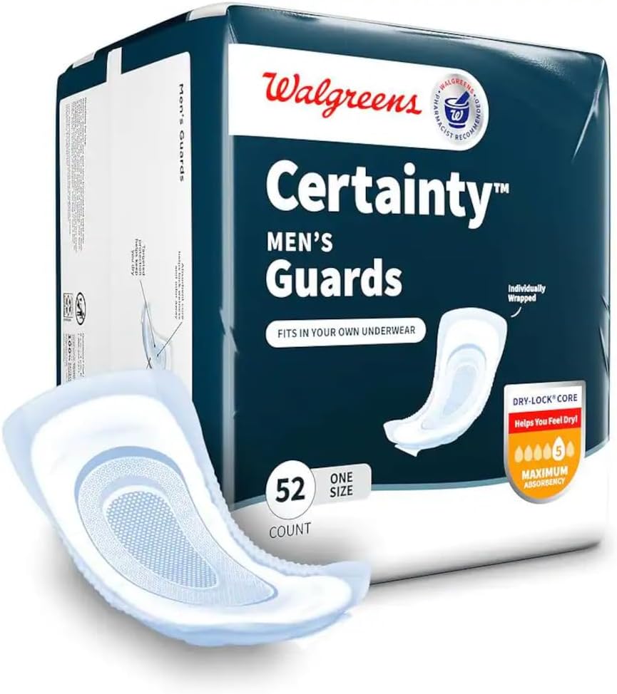 Walgreens Certainty Bladder Protection Guards for Men, Extra Absorbency, 52 ea by Walgreens