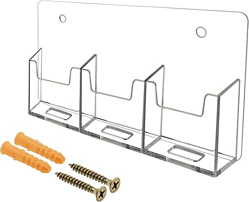Miniatura 11 de Marketing Holders Tarjetero de pared con accesorios para colgar para tarjetas verticales de 2 x 3.5 pulgadas, regalo o recompensa, librerías, salas