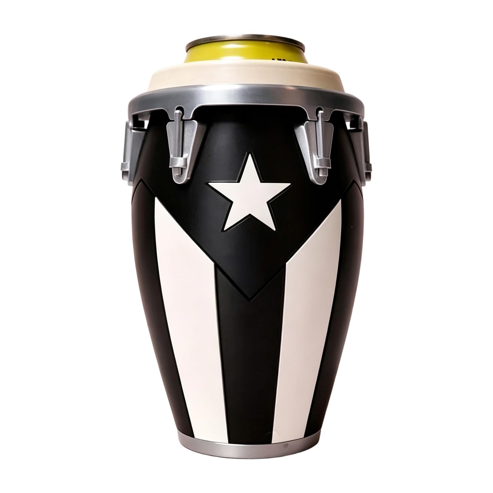 PANGBOER Proof Can Sleeve Slip Proof Grip Holder for Can Modeled After Traditional Latin Drum Instrument Drum Molded Beverage Cover