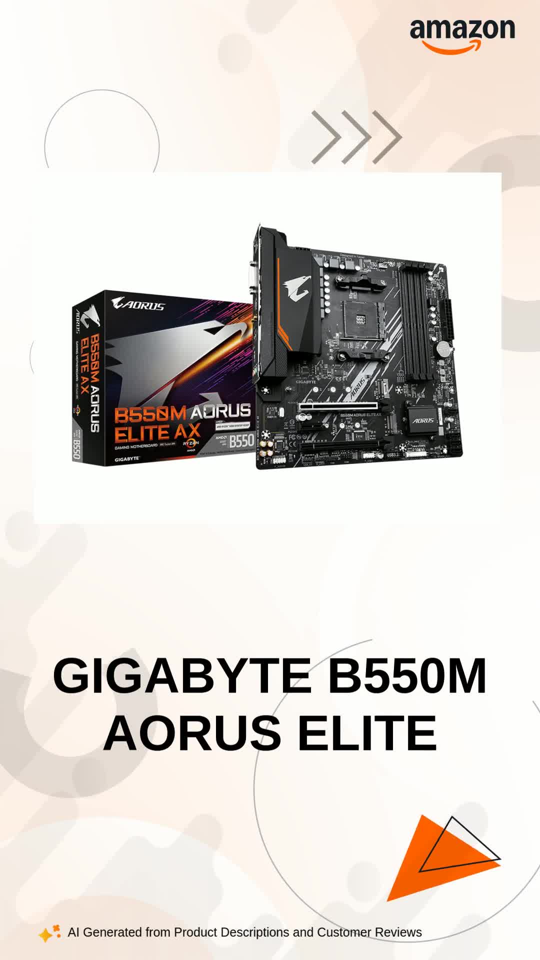 GIGABYTE B550M AORUS Elite AX Carte mère AMD Ryzen 5000