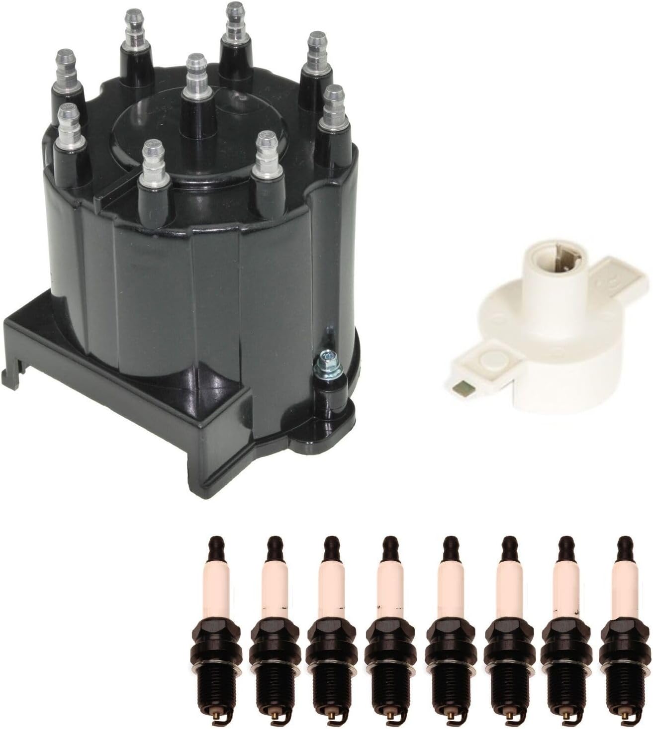Replacement Distributor Rotor Cap and Spark Plugs Kit For Chevrolet Camaro 5.7L V8