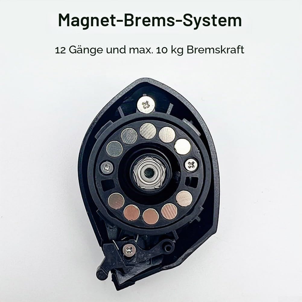 Elektrische Angelrolle mit Digitalanzeige, wiederaufladbar, wiederaufladbar, Baitcast-Angelrad, Übersetzungsverhältnis 6,3:1