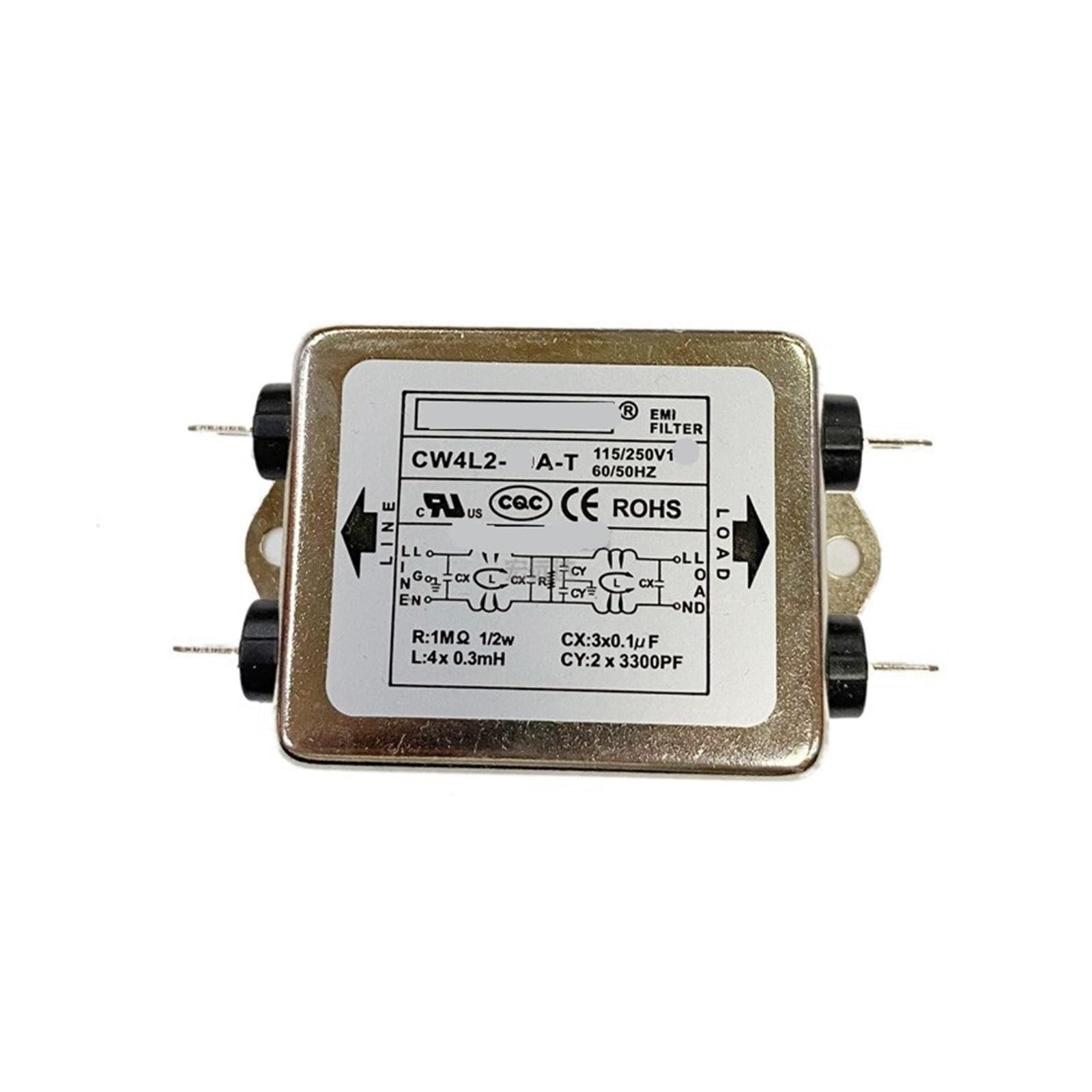 CW4L2-20A-T Double Filter Power Filter Single Phase 220V 20A Anti-Interference(CW4L2-10A-T)