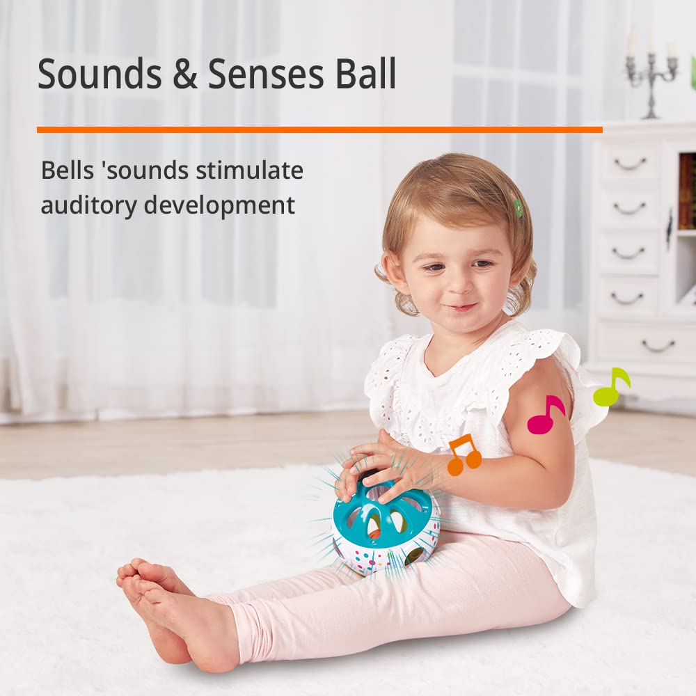 Auldey Toys - Auby Shake and Fun Rattle Ball, Prezenty urodzinowe dla dzieci w wieku 6 7 8 9 10 miesięcy, FR461140