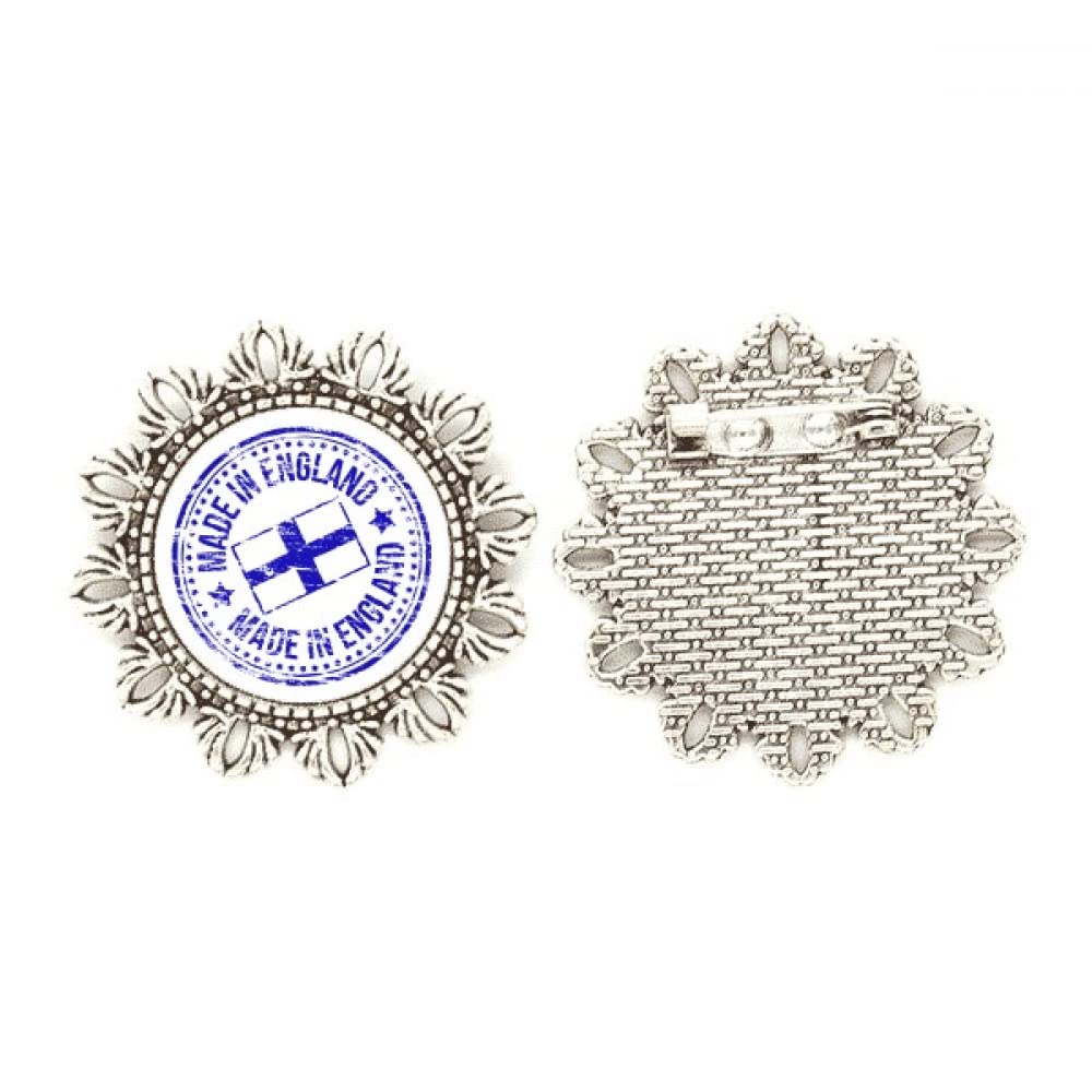 Broche de plata con la bandera del Reino Unido e Inglaterra acabado premium 4