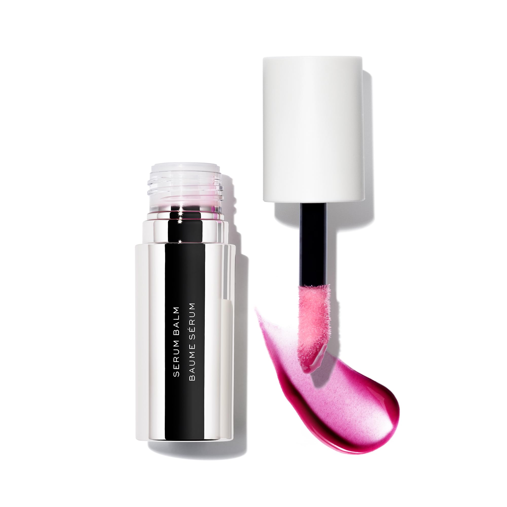 MAKE Beauty Serum Balm Hydrating Lip Oil. Vegan Moisturizing Lip Gloss with Plumping Effect. Lip Treatment Cream for Soft, Smooth, Shiny Lips - Shade,