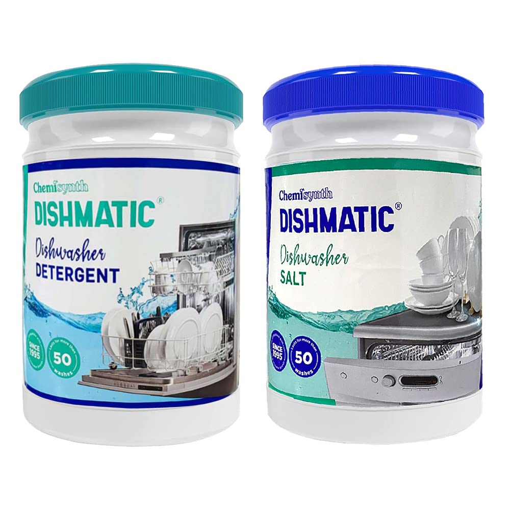 Dishmatic Dishwasher Detergent and Salt (1kg * 1 kg) Dishwashing Powder Combo Pack for Spotless and Sparkling Clean Dishes [Suitable with All Auto Dishwashers] (B0949D3P97) Amazon Price History, Amazon Price Tracker