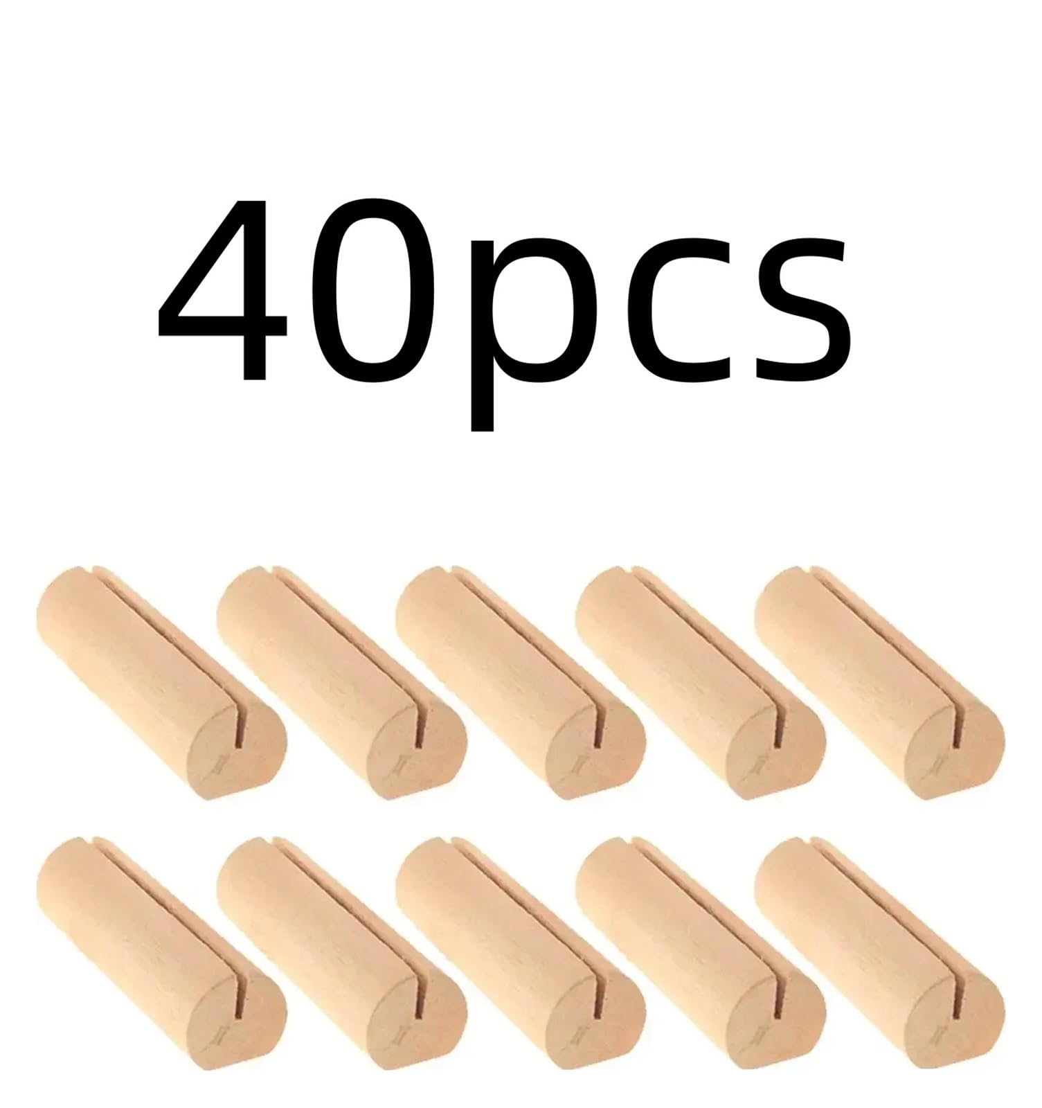 uchwyt na numer stołu, 20/40/100 szt. Drewniane stojaki na karty miejsc, drewniane numery stołów, tabliczka ślubna, rustykalny komunikat(Wood40pcs)