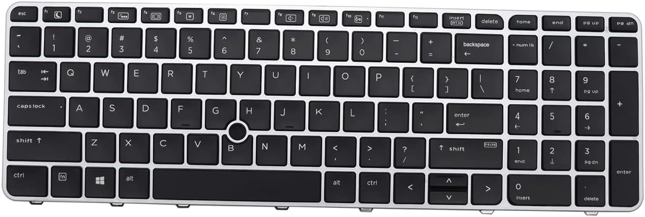 New Keyboard Replacement for HP Elitebook 850 G3 ZBook 15u G3, 821157-001 821195-001 836623-001 SN9145BL 831-00323-00A with Backlit