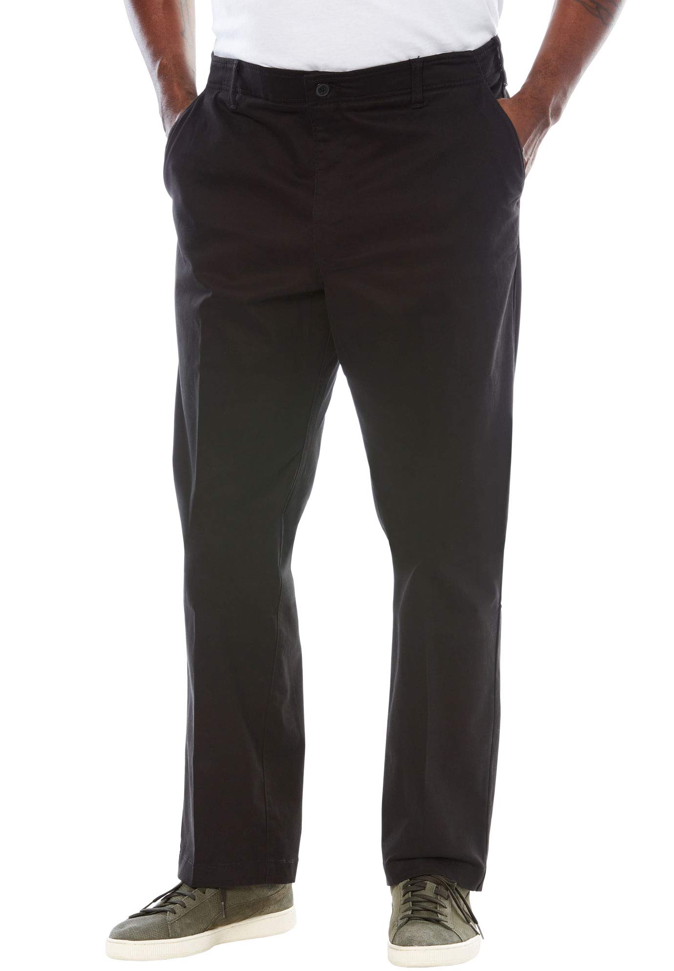 LeeMen's Big & Tall Extreme Motion Flat Front Regular Straight Pant Casual