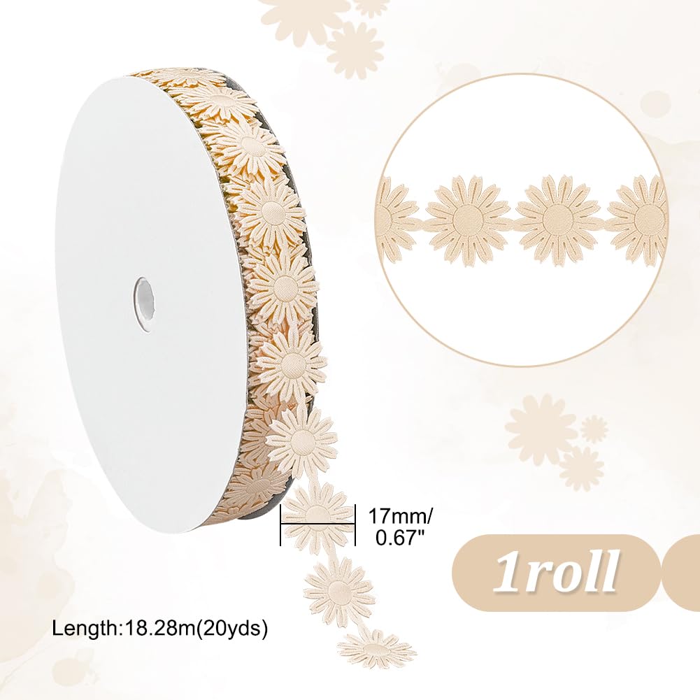 PandaHall - Cinta Decorativa De 18 M, Diseño De Flores Con Cinta