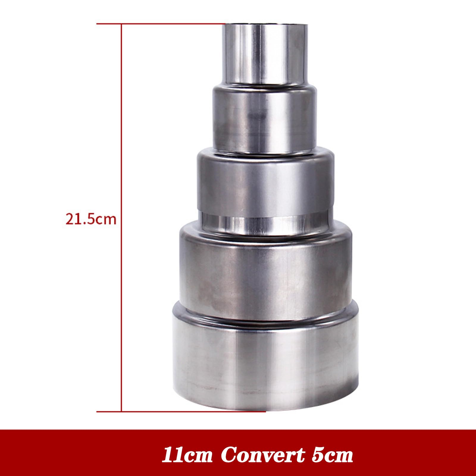 Adattatore canna fumaria acciaio INOX da quadrato 47x47 a tondo 250 Certificazione V2 classe G 8374 - Caldaie e Clima