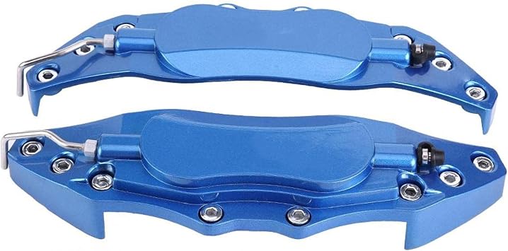 Car Brake Caliper Cover - 2pcs Aluminum Protector for 16in-17in Wheel Hub (Blue)