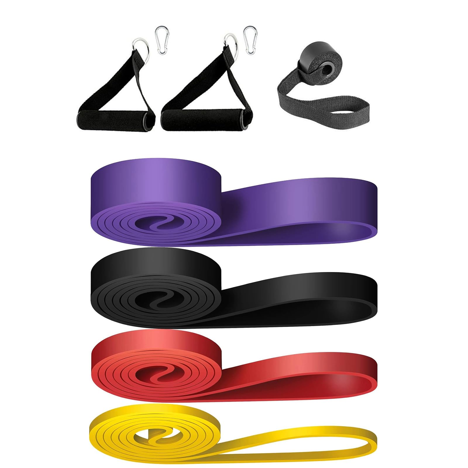 Fasce di resistenza per uomini e donne, fasce di mobilità per allenamento pull-up assist, set elastico per allenamento fitness