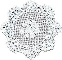 Vista 1 de Alfombra blanca rosa alpina de 8 pulgadas