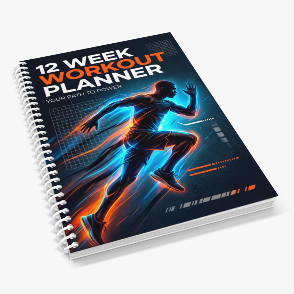 12 Week Workout Planner & Fitness Journal | Daily Workout Log, Meal & Water Tracker | 30 Day Fitness Challenge | Gym Training Planner for Men & Women (Spiral Bound)-image-10