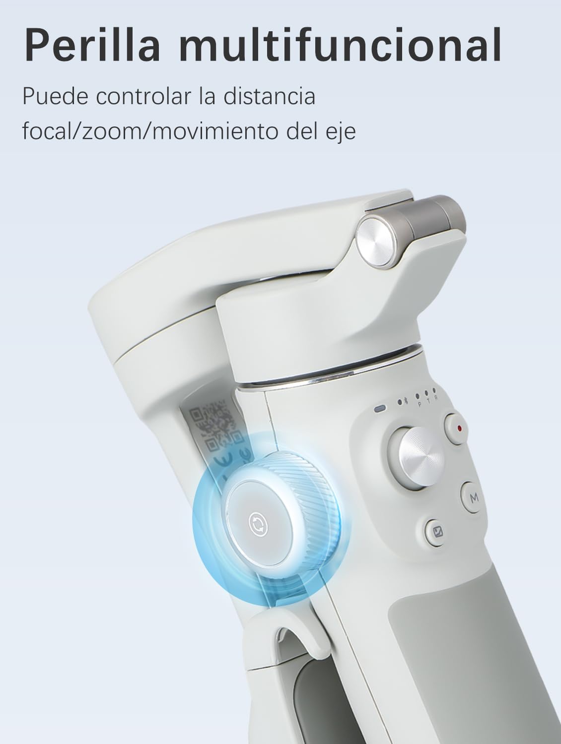 FeiyuTech VB4 Estabilizador de Móvil con Seguimiento IA, Barra Extensible de 216 mm y Luz Integrada, Gimbal 3 Ejes para Smartphone, Compatible con iPhone 17/16 y Samsung S25, Ideal para Vlog y Vídeo