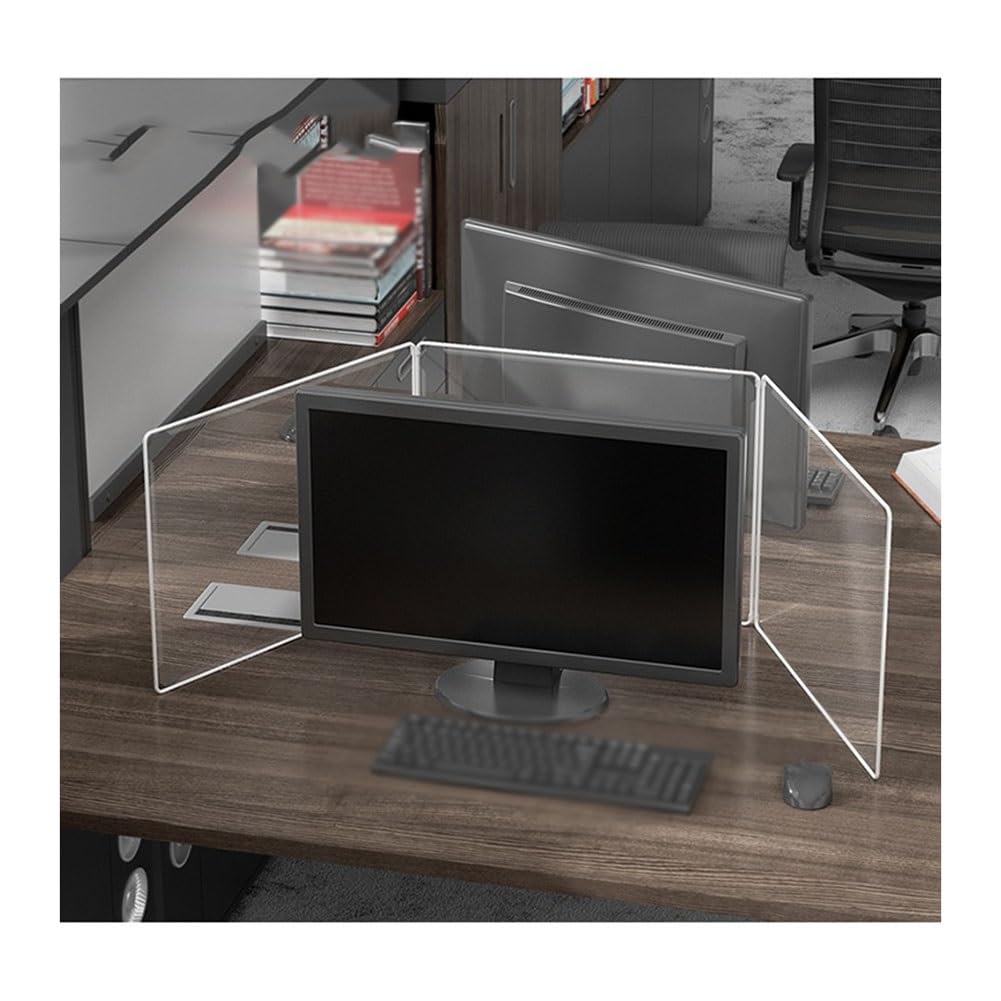 Cloison de bureau transparente 30x40 cm protection amovible