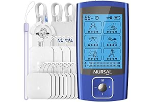 NURSAL TENS EMS Unit Muscle Stimulator for Pain Relief Therapy