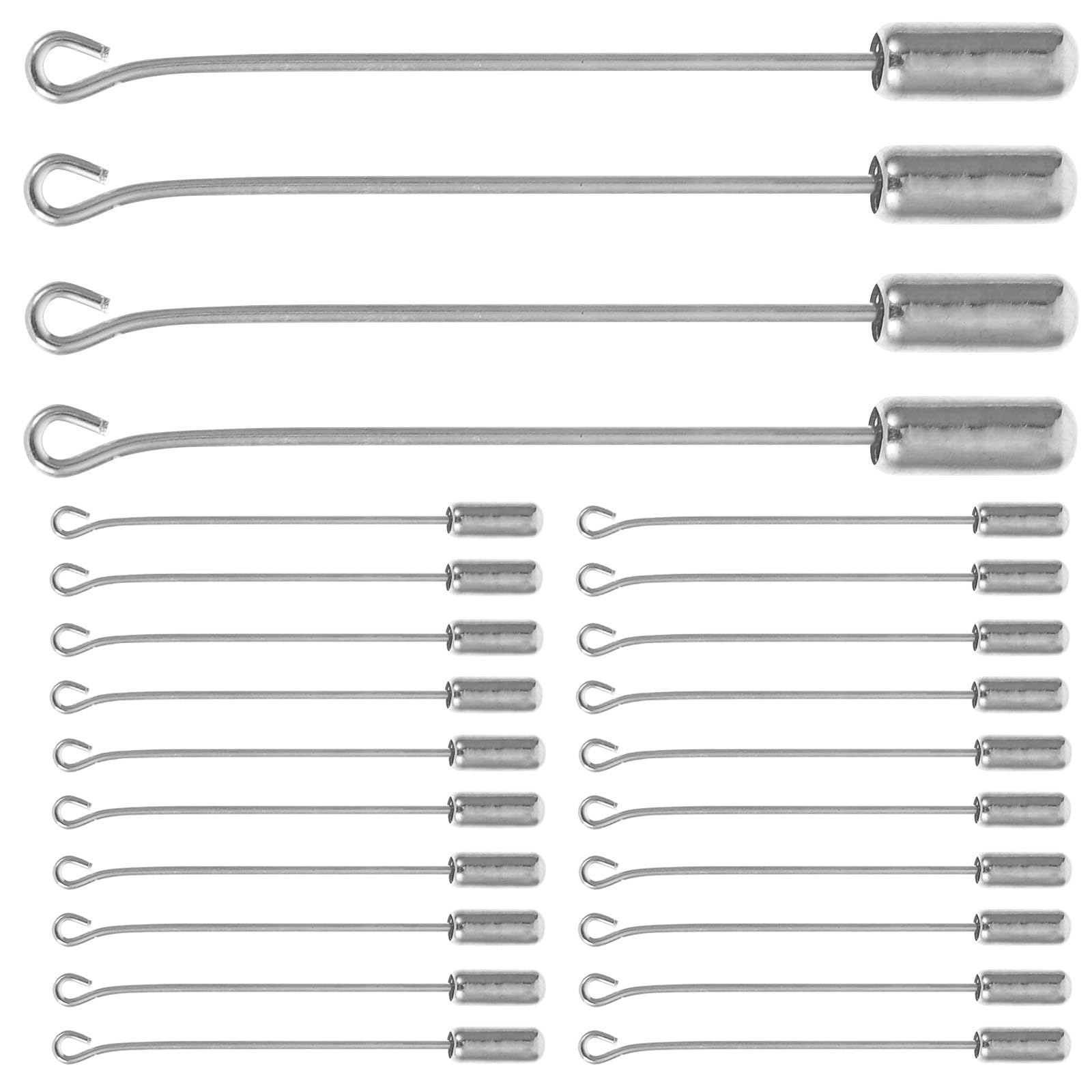 SEWACC 400 Unidades Broches para Manualidades en Acero Inoxidable Plata, Imperdibles Pequeños de 5cm para Joyería y Costura, Accesorios de Moda para Ropa y Trajes