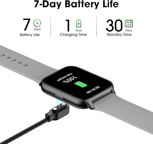 Vista 10 de EURANS Smart Watch No App/Phone Required, Long Battery Life Fitness Tracker Watch,HD Screen, Waterproof Activity Tracker with Step Counter for