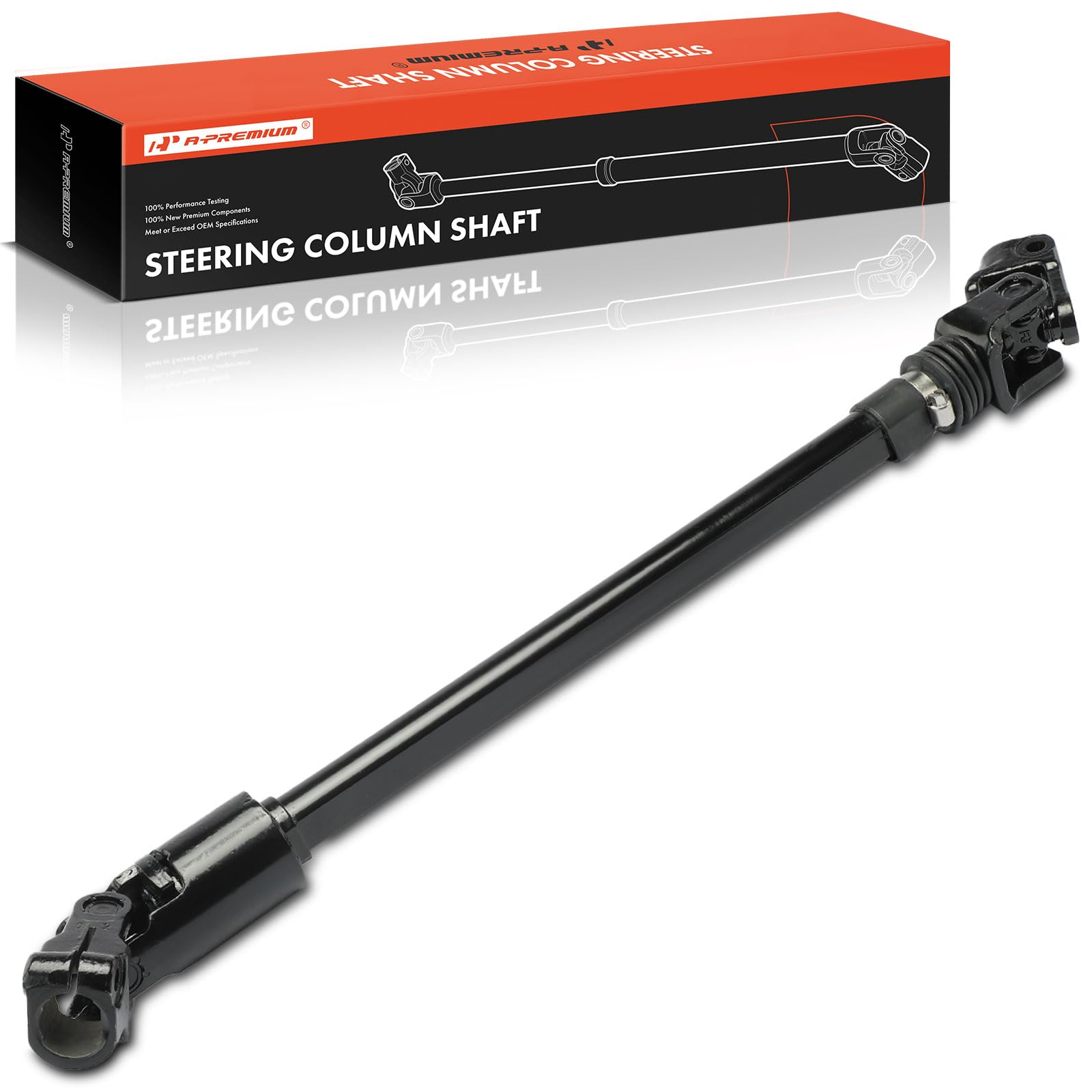 A-Premium Lower Steering Shaft Steering Column Shaft Compatible with 1987 1988 1989 1990 1991 1992 1993 1994 1995 Jeep Wrangler, w/Power Steering, Replace# 52007017