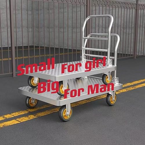 Carro de plataforma plegable para carrito de empuje, plataforma móvil de 1500 libras, ruedas giratorias de 360 grados, carga y almacenamiento,