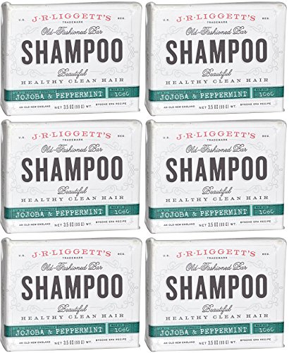 J.R. Liggetts Jojoba & Peppermint Bar Shampoo - 3.5 Oz, 6 pack by J.R. LIGGETT'S