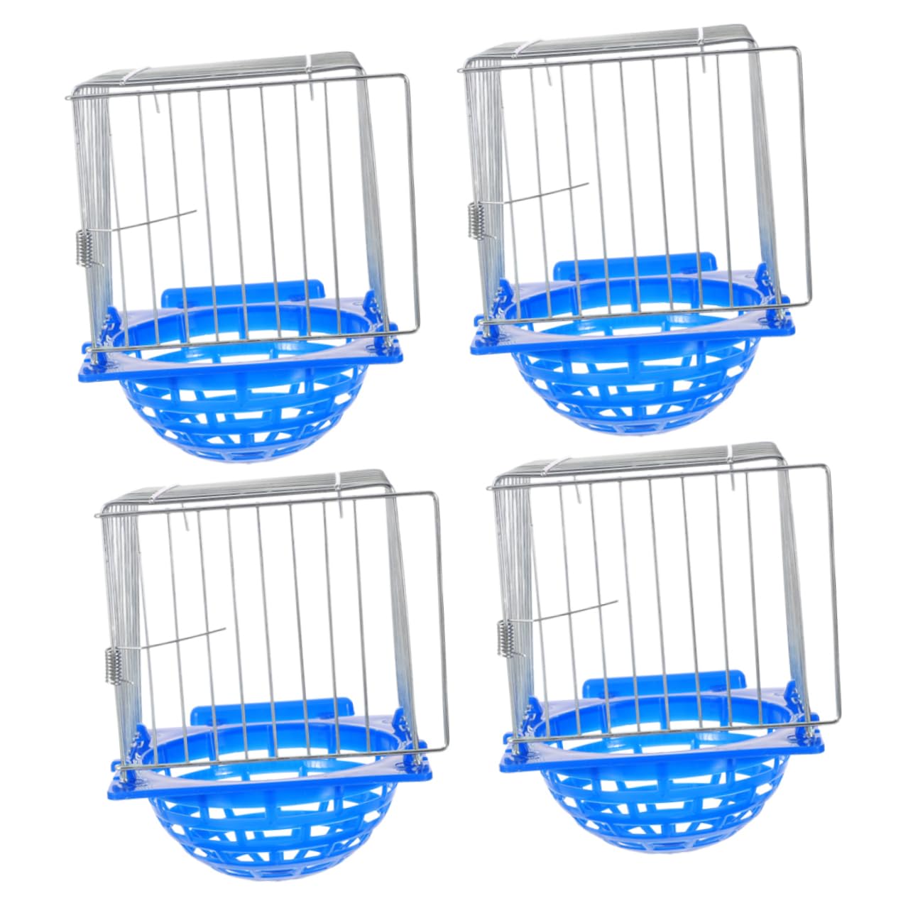 ibasenice Scatola la Schiusa degli Uccelli 4 Pezzi, Nido in Plastica Blu per Allevamento Canarini e Cocorite, Facile da Pulire Design Raffinato la Casa