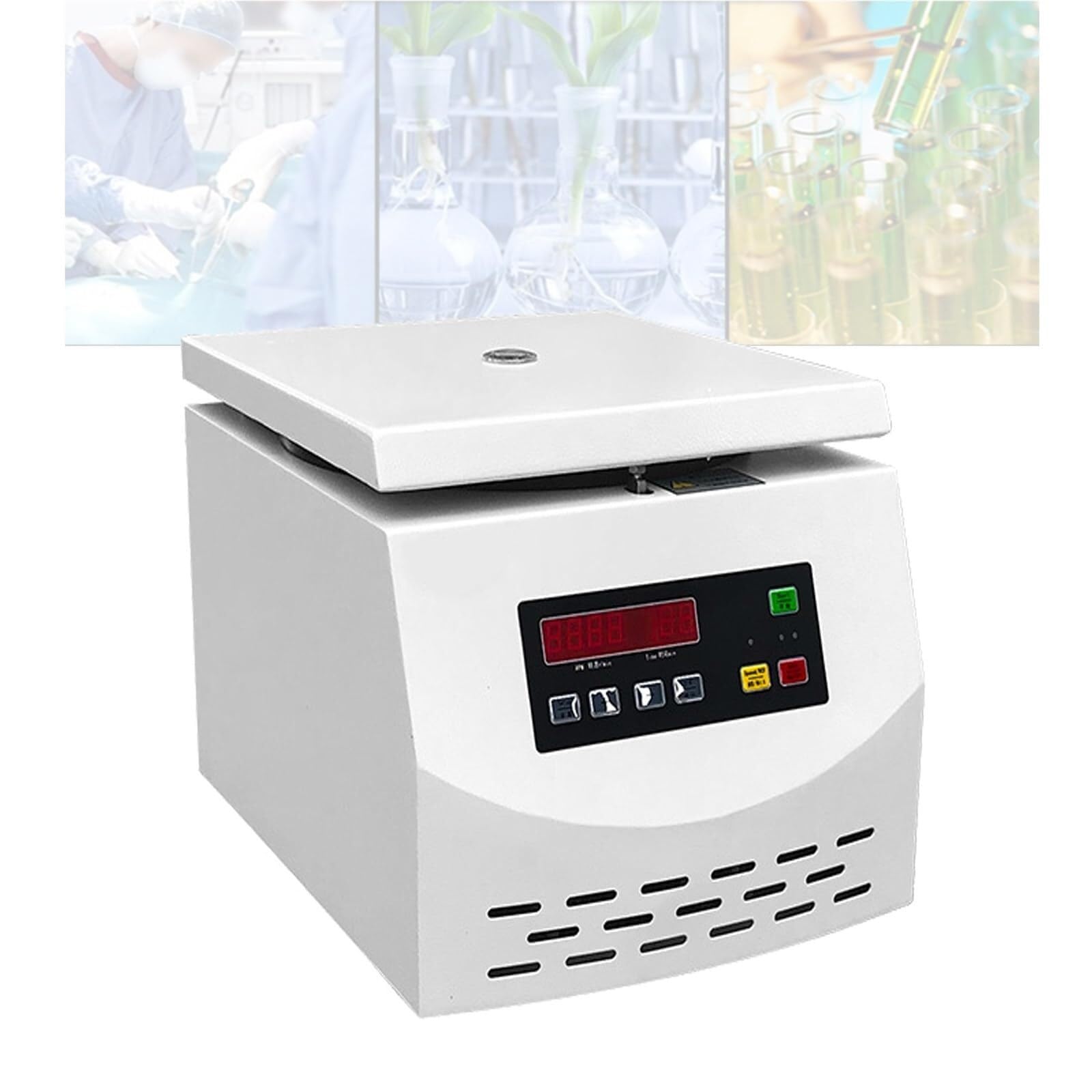 Desktop-Zentrifuge mit niedriger Geschwindigkeit für Serumtrennung, 4000 U/min, zeitgesteuerte Regulierung, maximale relative Zentrifugalkraft 2560xg, Laborausrüstung
