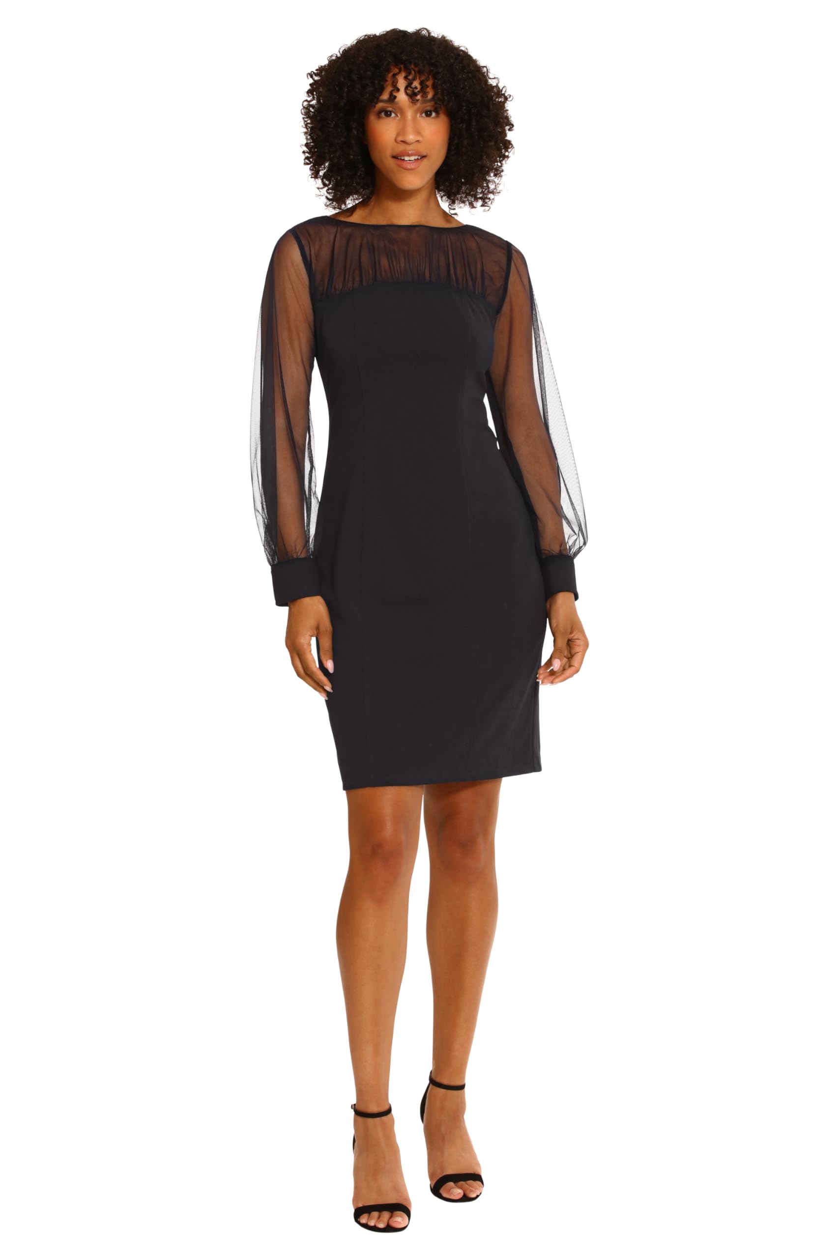 Maggy London Women's Maggy London Women's Dresses Illusion Dress Occasion Event Party Holiday Cocktail Guest of Wedding