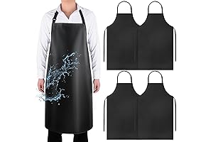 Gotega 4 Pack Waterproof Rubber Vinyl Apron: Unbeatable Chemical Resistance for Multipurpose Protection